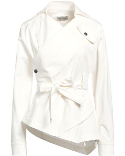 BALOSSA Overcoat & Trench Coat - White