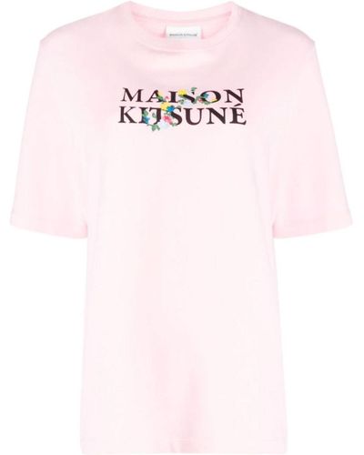 Maison Kitsuné Camiseta - Rosa