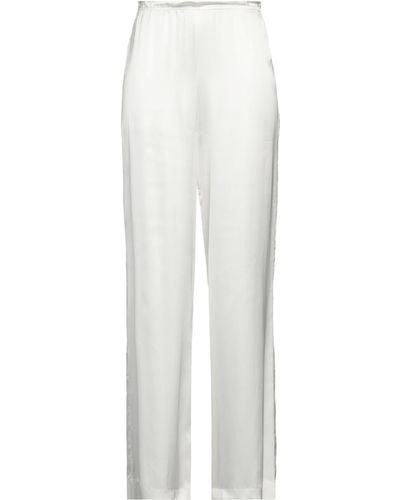 Pink Memories Trousers - White