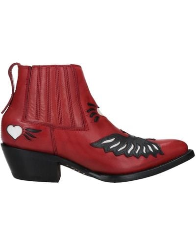 Ash Ankle Boots - Red