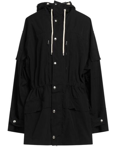 Plan C Overcoat & Trench Coat - Black