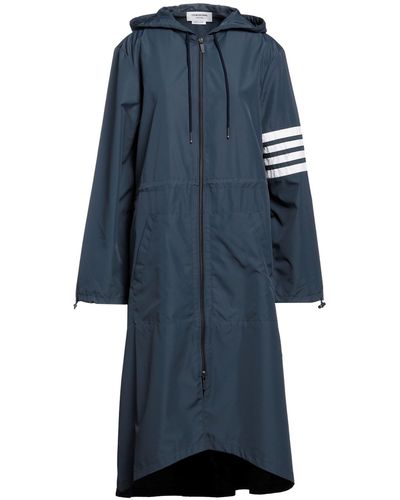 Thom Browne Overcoat & Trench Coat - Blue