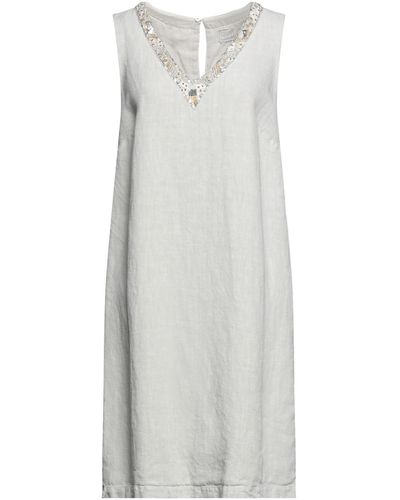 120% Lino Short Dress - Gray