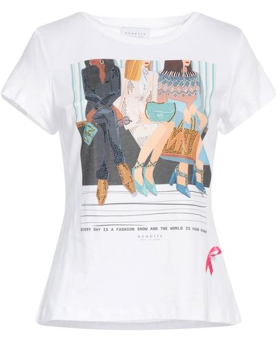 Nenette T-shirt - Bianco