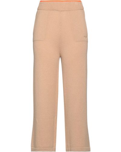 MSGM Cropped Trousers - Natural