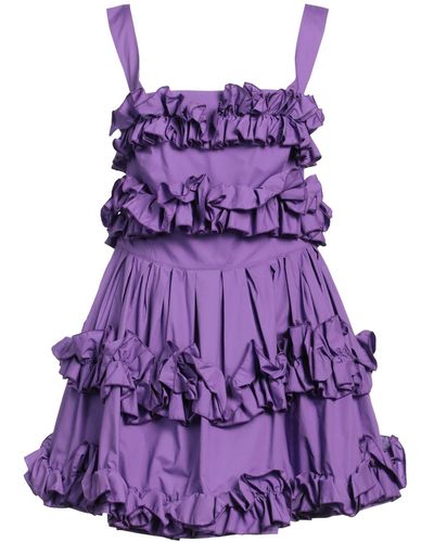Olla Parèg Mini Dress Cotton - Purple