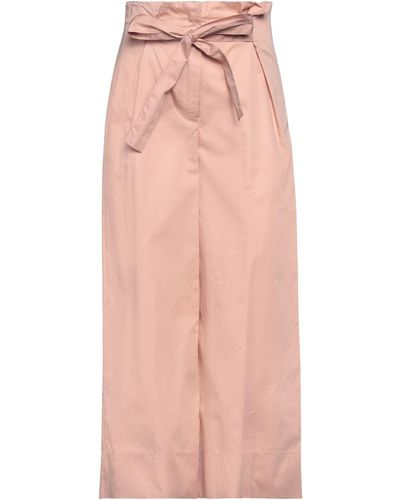 Kaos Cropped Trousers - Pink
