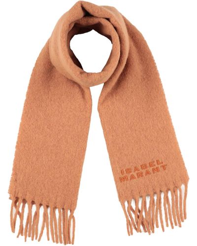 Isabel Marant Camel Scarf Alpaca Wool, Polyamide - Orange