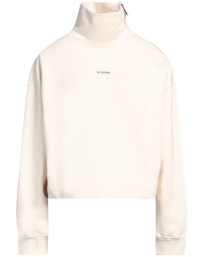 Sundek Ivory Sweatshirt Cotton - White