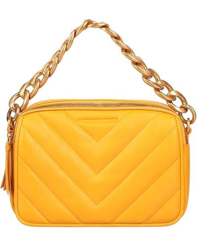 LES VISIONNAIRES Handbag Lambskin - Yellow