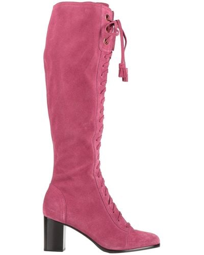 Alberta Ferretti Pastel Boot Leather - Pink