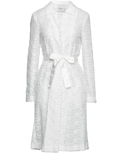 be Blumarine Overcoat & Trench Coat - White