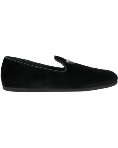 Prada Loafers Textile Fibres - Black