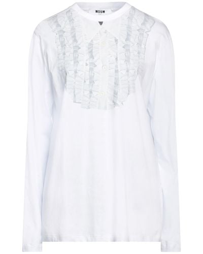 MSGM T-Shirt Cotton - White