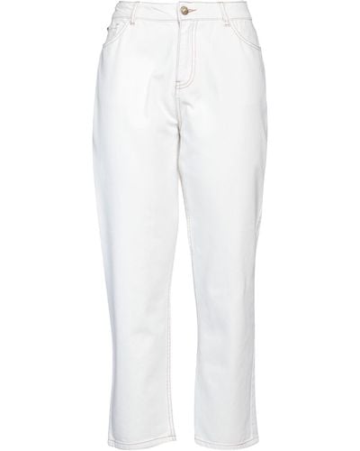 My Twin Denim Trousers - White