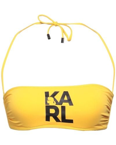 Karl Lagerfeld Top de bikini - Amarillo