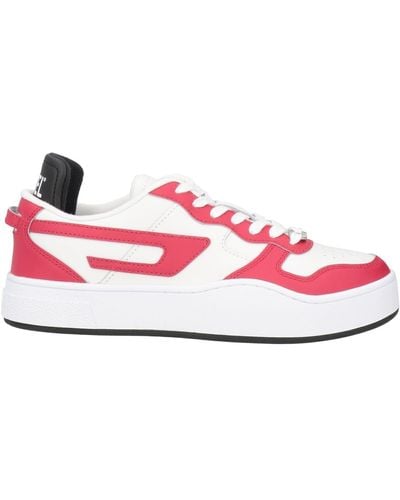 DIESEL Two Tone Lace-up Sneakers - Pink