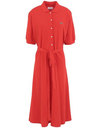 Lacoste Midi Dress - Red