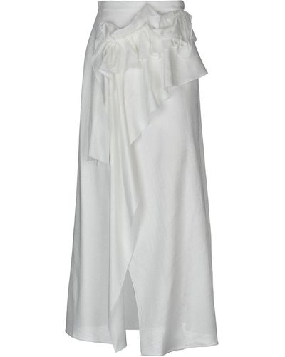 Delpozo Long Skirt - White