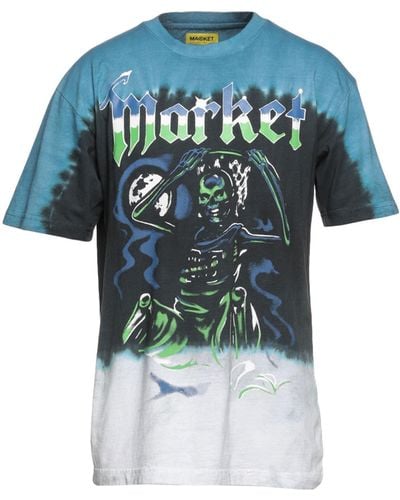 Market T-shirt - Bleu