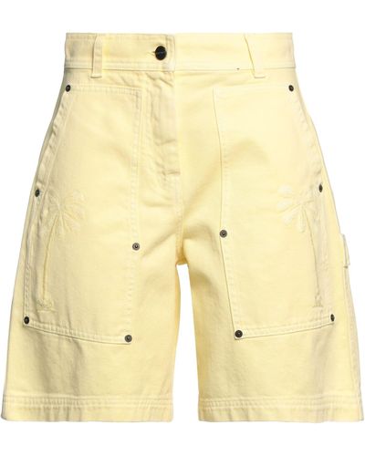 Palm Angels Shorts Jeans - Giallo