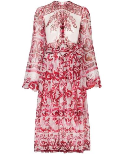 Dolce & Gabbana Midi-Kleid - Rot