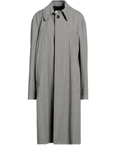MM6 by Maison Martin Margiela Overcoat & Trench Coat - Grey