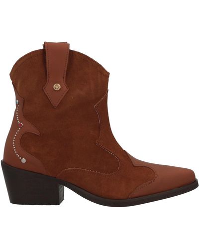 Manila Grace Ankle Boots - Natural