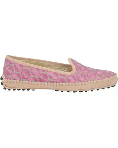 Tod's Loafers Textile Fibres - Pink