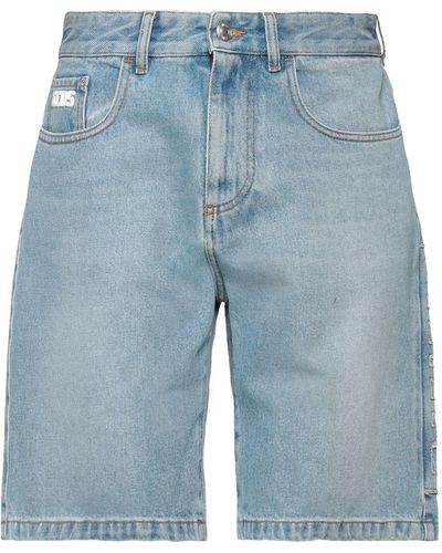 Gcds Shorts Jeans - Blu