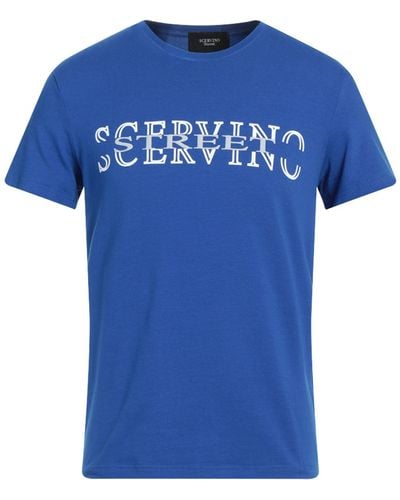 Ermanno Scervino Bright T-Shirt Cotton, Elastane - Blue
