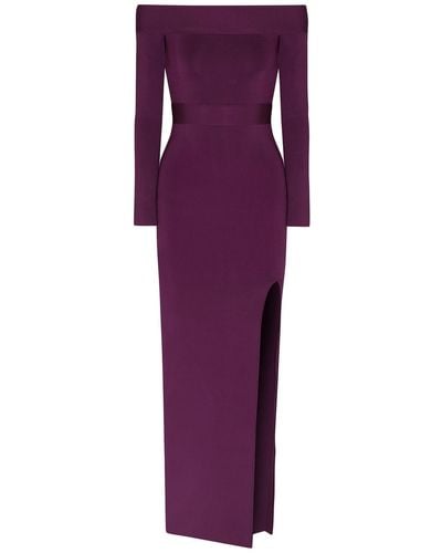 Hervé Léger Maxi Dress - Purple