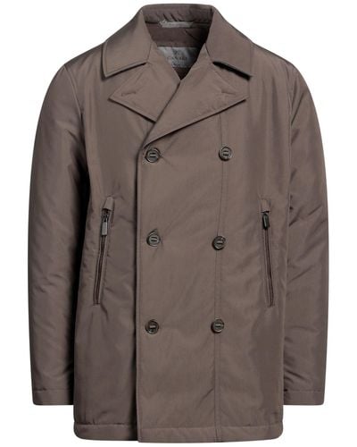 Canali Overcoat & Trench Coat - Brown