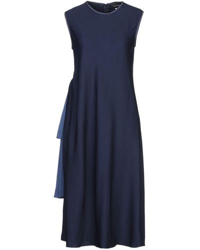 Sportmax Midnight Mini Dress Viscose, Elastane - Blue