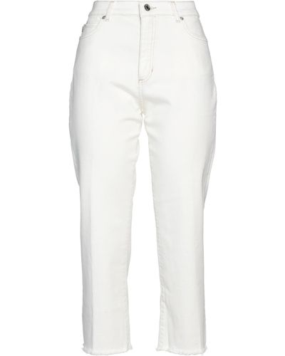 BOSS Cropped Jeans - Weiß