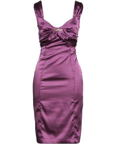 Roberto Cavalli Midi Dress - Purple