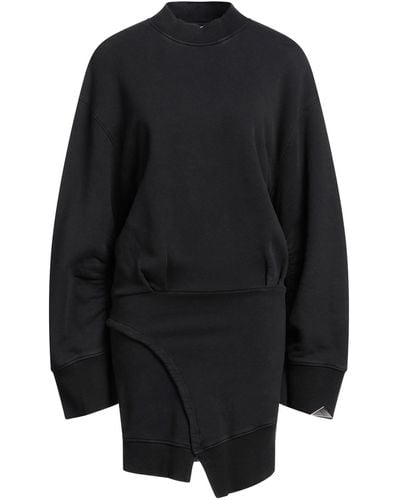 The Attico Mini Dress Cotton, Elastane - Black
