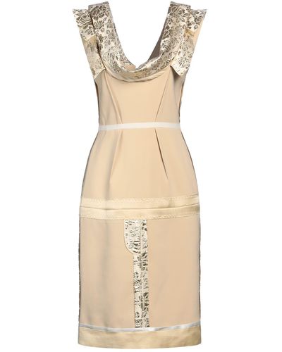 Moschino Mini Dress Polyester, Polyurethane - Natural