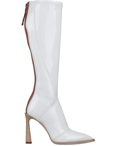 Fendi Knee Boots - White