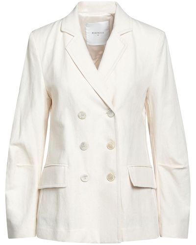 Beatrice B. Overcoat & Trench Coat - White