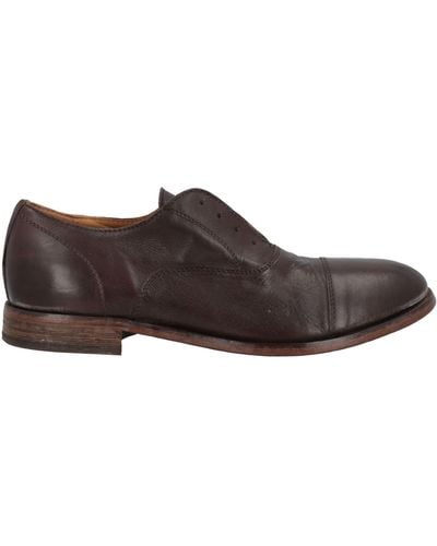 Moma Dark Lace-Up Shoes Calfskin - Brown