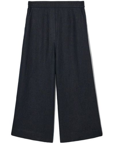 COS Cropped Trousers - Blue
