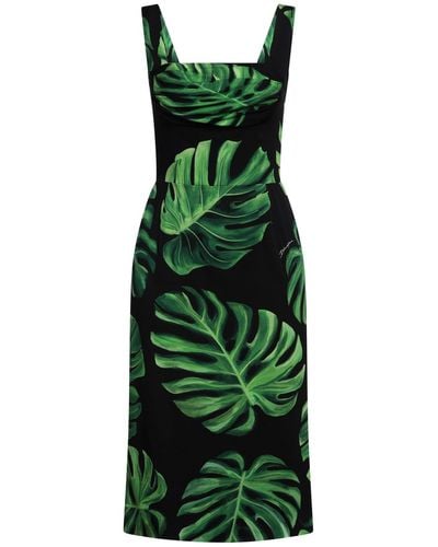 Dolce & Gabbana Midi Dress - Green