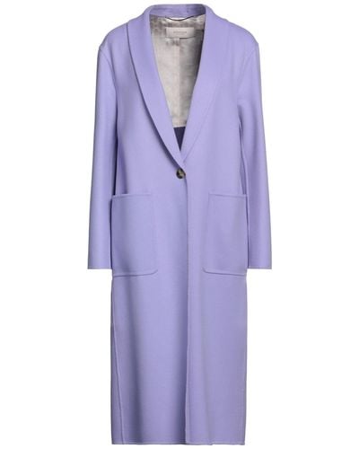 Agnona Overcoat & Trench Coat - Purple