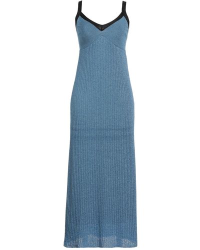 M Missoni Pastel Midi Dress Viscose, Polyester - Blue