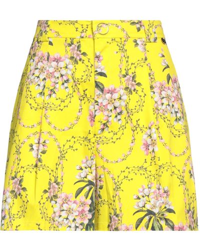 Blugirl Blumarine Shorts & Bermuda Shorts Cotton, Elastane - Yellow
