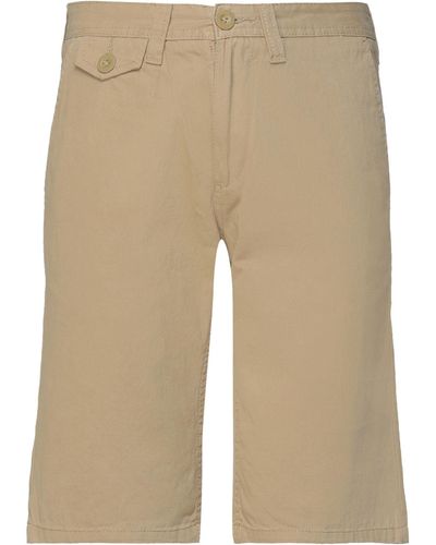 Solid Shorts & Bermuda Shorts - Natural