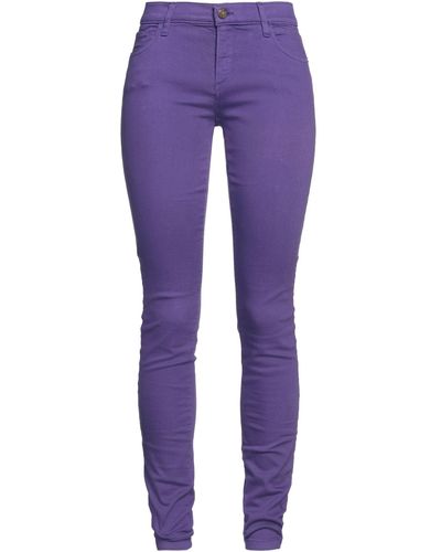 Manila Grace Denim Trousers - Purple