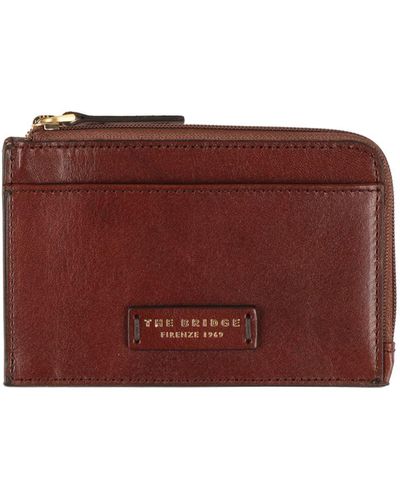 The Bridge Document Holder Soft Leather - Red