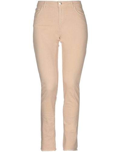 SCEE by TWINSET Denim Trousers - Natural